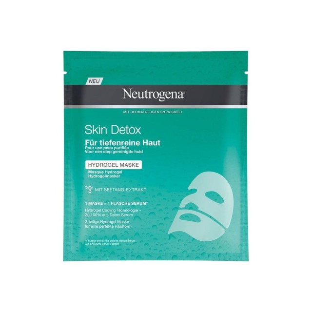 Neutrogena Skin Detox 100% Hydrogel Mask Μάσκα Αναδόμησης 30ml