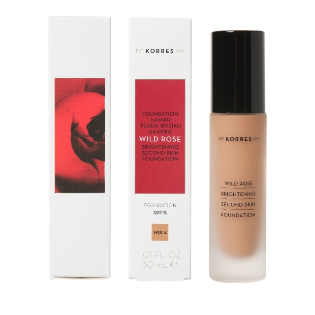 Korres Άγριο Τριαντάφυλλο Brightening Foundation SPF15 WRF4 Υγρό make-up 30ml