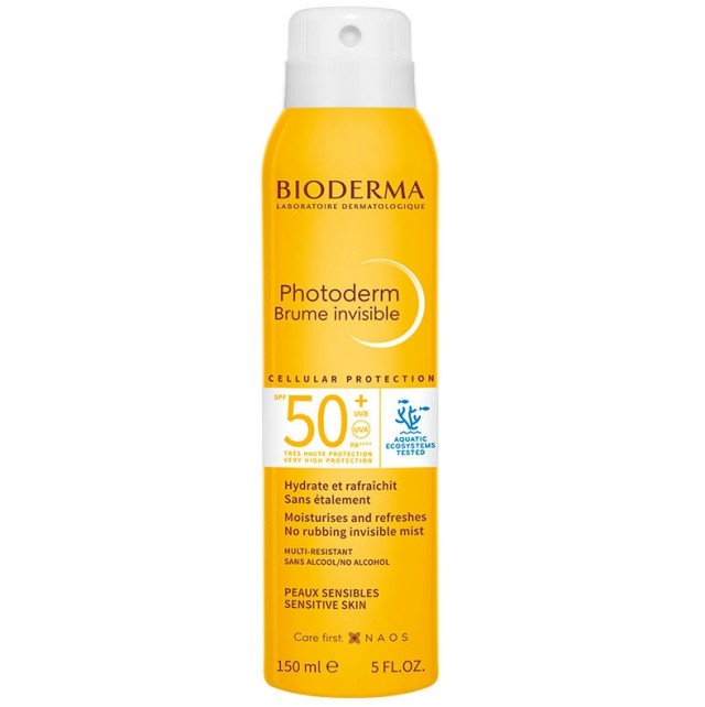 Bioderma Photoderm Brume Invisible SPF50+ Διάφανο Σπρέι για Πρόσωπο και Σώμα 150ml