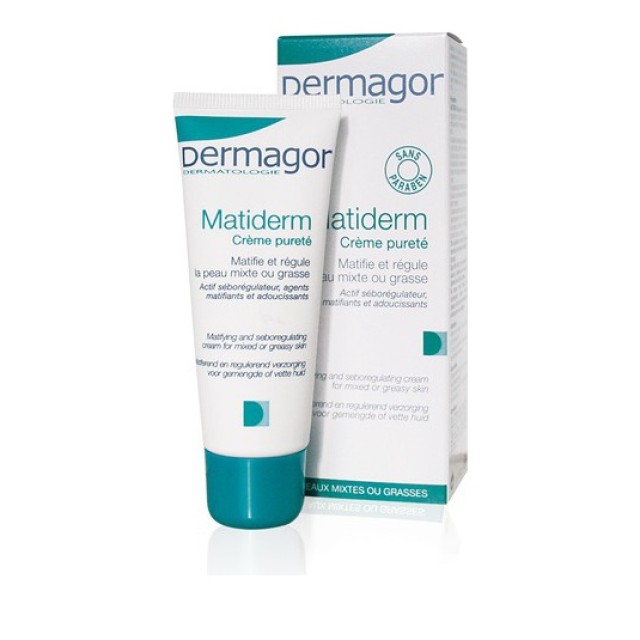Inpa Dermagor Matiderm Cream Σμηγματορυθμιστική Κρέμα Προσώπου για Λιπαρά & Μικτά Δέρματα 40ml