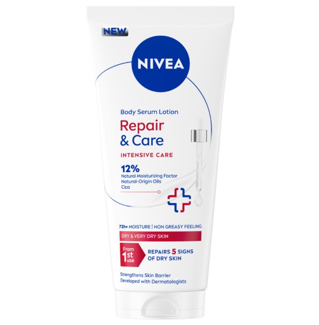Nivea Body Repair & Care Serum Lotion Ενυδατική Κρέμα Σώματος για Ξηρή έως Πολύ Ξηρή Επιδερμίδα 200ml