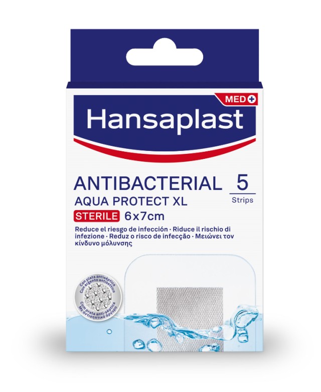 Hansaplast Aqua Protect XL Αδιάβροχα Επιθέματα 6x7cm 5τμχ