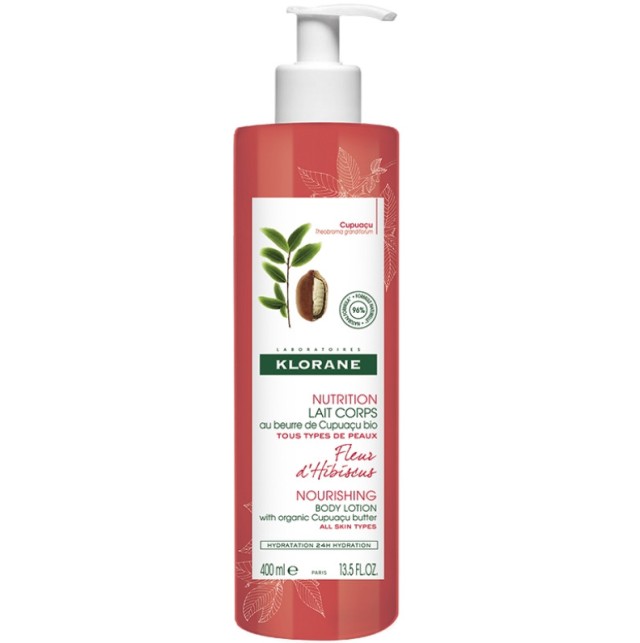 Klorane Nutrition Lait Corps Cupuacu Fleur d'Hibiscus 400ml