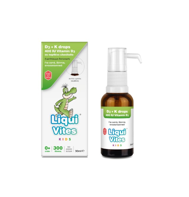 Liqui Vites Kids D3 400IU + K Drops 30ml