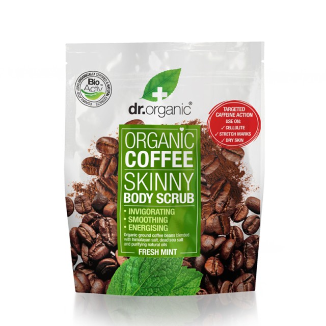 Dr.Organic Organic Coffee Skinny Mint Body Scrub 200g