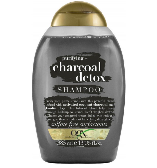 OGX Purifying & Charcoal Detox Σαμπουάν για Βαθύ Καθαρισμό & Αποτοξίνωση 385ml