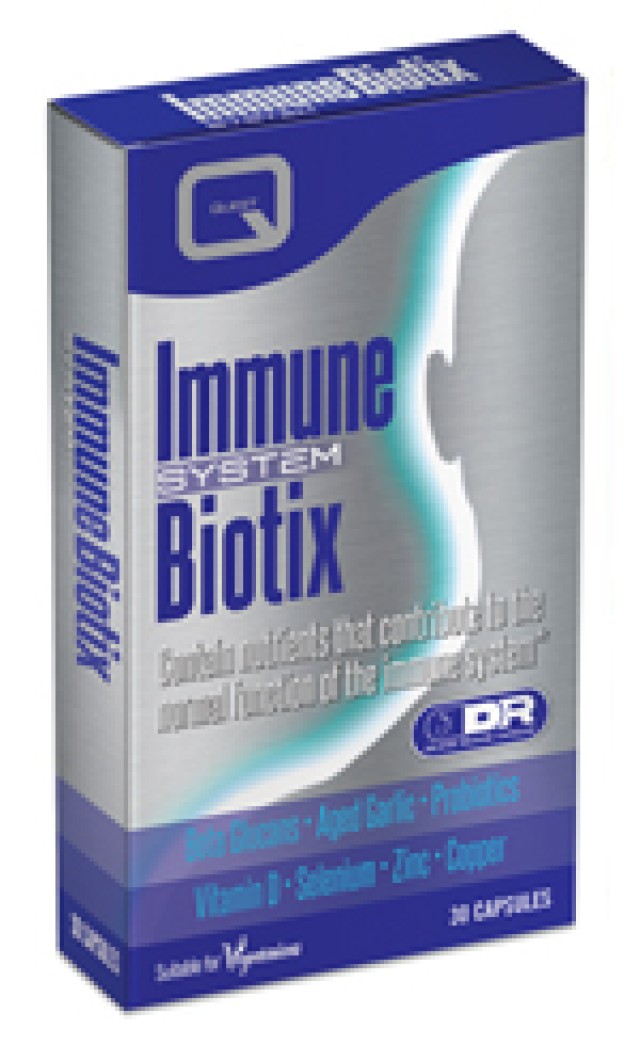 QUEST IMMUNE BIOTIX with beta glucans, garlic, probiotics, D, zinc, selenium & copper 30CAPS