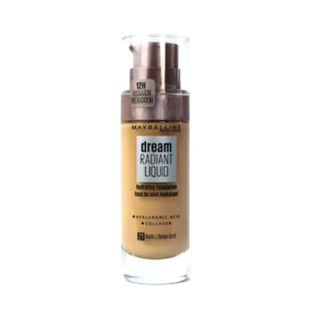 Maybelline Dream Radiant Liquid Foundation 21 Nude 30ml