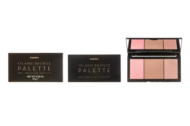 Korres Island Bronze Palette για Πρόσωπο και Μάτια Sunrise Rose 10g