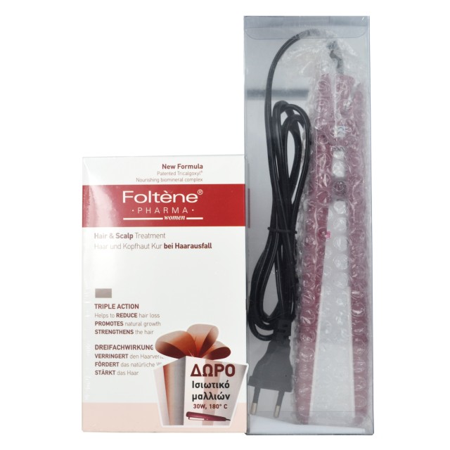 Foltene Pharma Promo Women Hair and Scalp Treatment 12 Φιαλίδια + Δώρο Ισιωτικό Μαλλιών 30 Watt