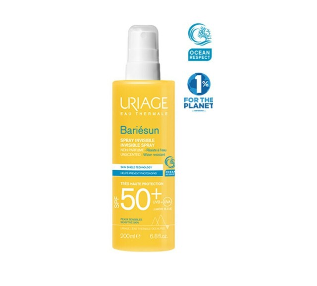 Uriage Bariesun Spray Invisible Non Parfume SPF50+ 200ml