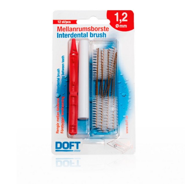 Doft Interdental Brush Μεσοδόντια Βουρτσάκια 1,2mm 12τμχ