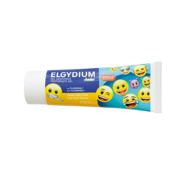 Elgydium Junior Emoji Tutti Frutti Toothpaste Gel Οδοντόκρεμα για Παιδιά 7-12 ετών με Γεύση Tutti Frutti 50ml