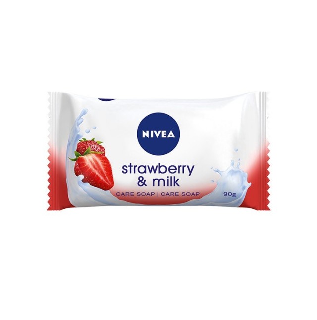 NIVEA Κρεμοσάπουνο Strawberry & Milk 90gr FLOW_PACK