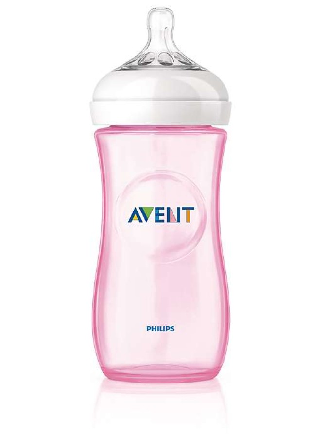 AVENT Natural Μπιμπερό 330ml - χωρίς BPA (ΡΟΖ) SCF697/17