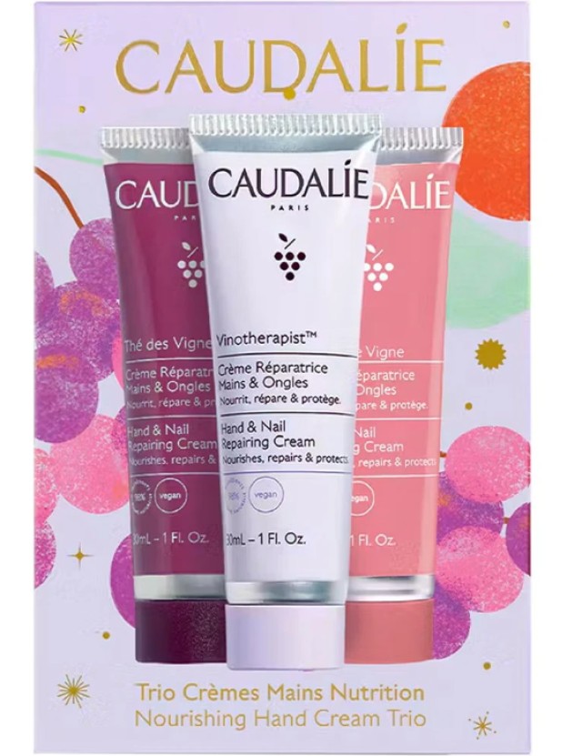 Caudalie Set Nourishing Hand Cream Trio για Θρέψη & Επανόρθωση με Vinotherapist Κρέμα Χεριών & Νυχιών 30ml & Thes de Vignes Κρέμα Χεριών & Νυχιών 30ml & Rose de Vigne Κρέμα Χεριών & Νυχιών 30ml