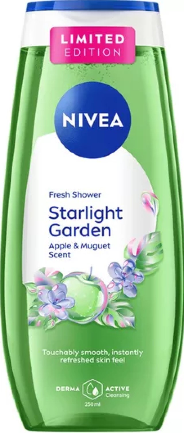 Nivea Limited Edition Fresh Shower Starlight Garden Apple & Muguet Scent Αφρόλουτρο με Άρωμα Πράσινου Μήλου & Κρίνου 250ml