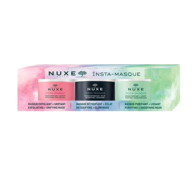 Nuxe Set Insta Masque Exfoliating + Unifying Mask 15ml + Insta-Masque Detoxifying + Glow Mask 15ml + Insta-Masque Purifying + Smoothing Mask 15ml