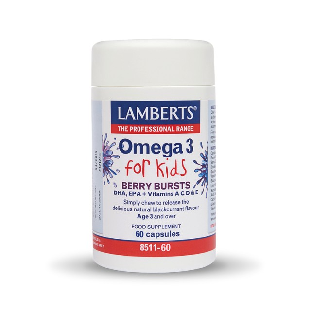 Lamberts Omega 3 For Kids Συμπλήρωμα Διατροφής Για Παιδιά 60Caps
