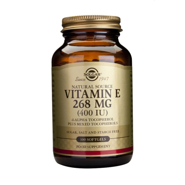 SOLGAR VITAMIN E 400 IU SOFTGELS 100CAP