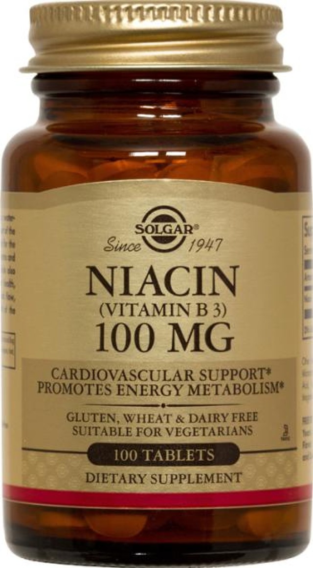 SOLGAR NIACIN 100MG 100TAB