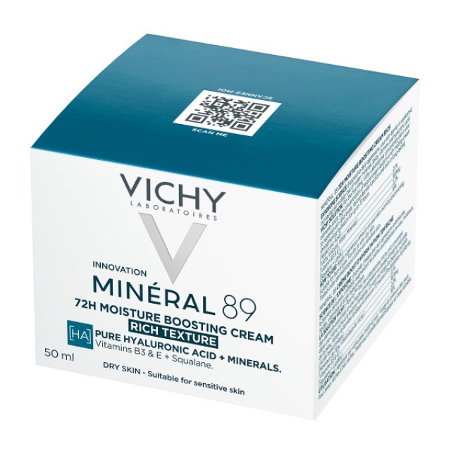Vichy Mineral 89 100h Moisture Boosting Cream Rich 50ml