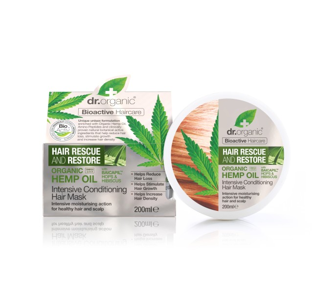 DR.ORGANIC HEMP OIL INTENSIVE CONDITIONING HAIR MASK 200ML