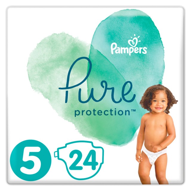 Pampers Pure Protection No.5 (11+kg) 24 Πάνες