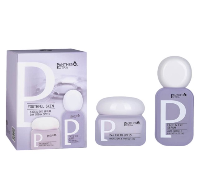 Medisei Panthenol Extra Set Youthful Skin Περιποίησης για Πρόσωπο & Μάτια με Face & Eye Cream Αντιρυτιδική Κρέμα Προσώπου & Ματιών 50ml & Face & Eye Serum Αντιρυτιδικός Ορός Προσώπου & Ματιών 30ml