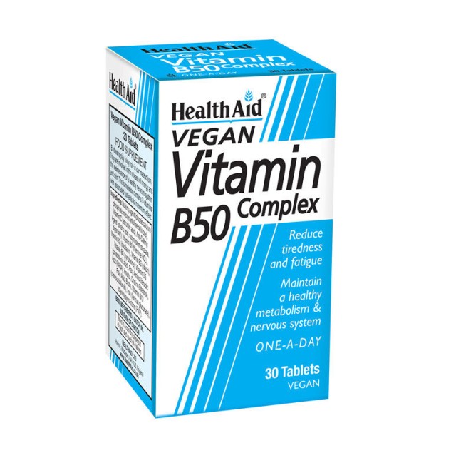 HEALTH AID B50 COMPLEX PROLONGED RELEASE TABLETS 30's