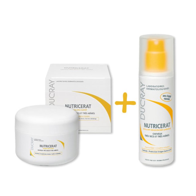 DUCRAY Nutricerat Intense-nutrition mask 150ml + Nutricerat Anti-dryness Protective Spray 75ml