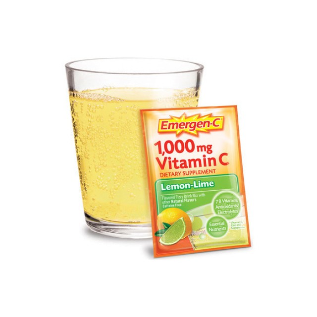 Emergen-C Βιταμίνη C 1000mg 10φακ. 98gr Με Γεύση Λεμόνι