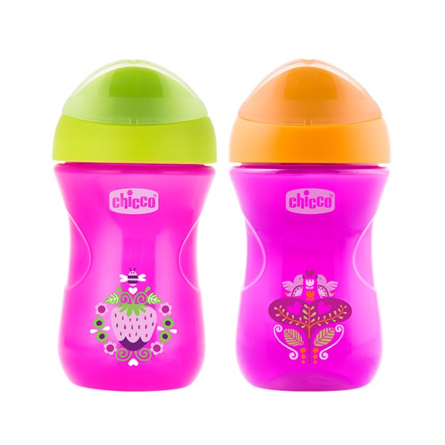 CHICCO EASY CUP ΚΥΠΕΛΛΟ 2 ΣΕ 1 12Μ+ ΡΟΖ - ΜΟΒ 266ML