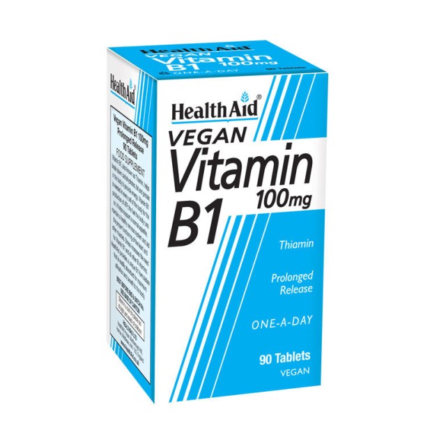 HEALTH AID VITAMIN B1 (THIAMIN HCl) 100mg TABLETS 90's