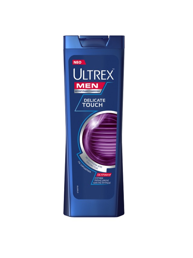 Ultrex Men Αντιπιτυριτιδικό σαμπουάν για Ξηροδερμία delicate touch με εκχύλισμα από πράσινο τσάι 360ml