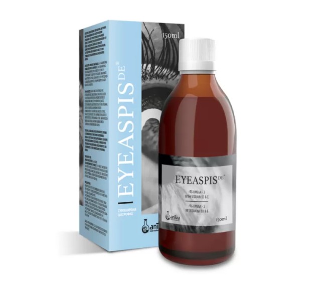 Aniva Eyeaspis Dry Eye Συμπλήρωμα Διατροφής για τη Βελτίωση της Υγείας των Ματιών 150ml