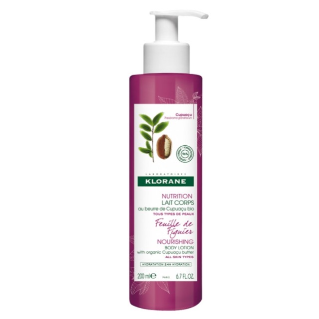 Klorane Nutrition Lait Corps Cupuacu Feuille De Figuier 200ml