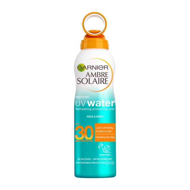 Garnier Ambre Solaire UV Water Mist SPF30 για προστασία με ανάλαφρη υφή 200ml