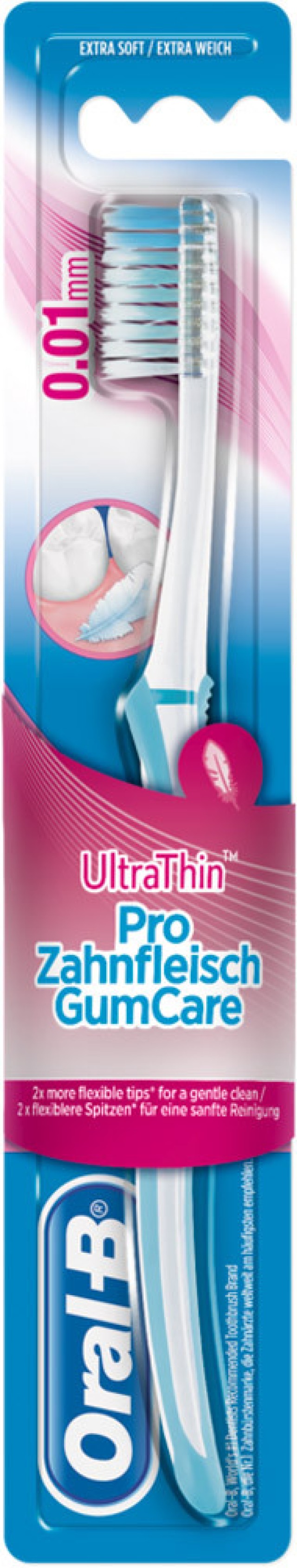 ORAL-B Ultrathin Pro Gum Care Χειροκίνητη Οδοντόβουρτσα Πολύ Μαλακή 35 10ml