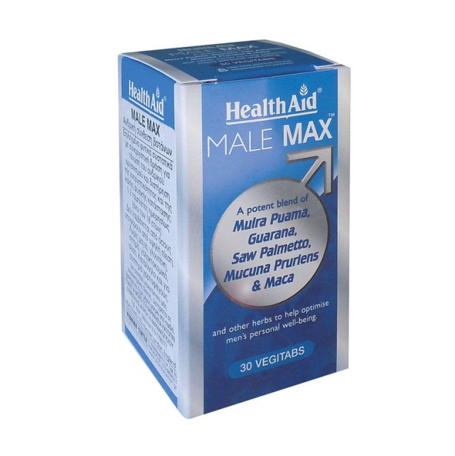 HEALTH AID MALE MAX VEGETERIAN TABLETS 30 ΤΕΜ.