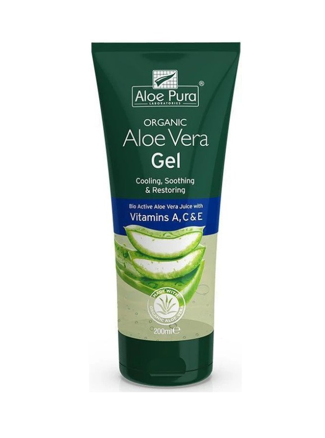 Optima Organic Aloe Vera Gel με Βιταμίνες A,C & E 200ml