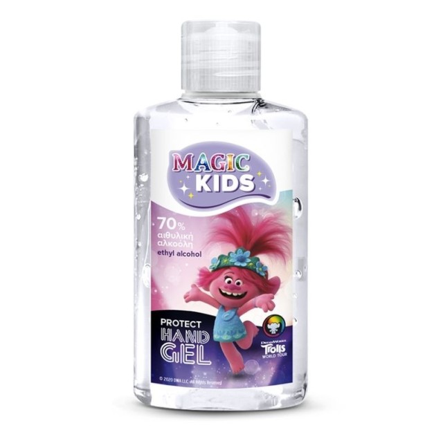 Magic Kids Girls Protect Hand Gel Trolls Poppy 50ml