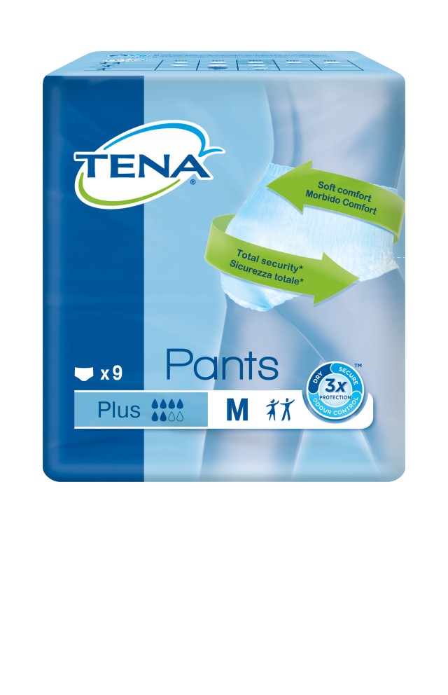 Tena Pants Plus Medium Πάνα - Εσώρουχο μιας Χρήσης 9τμχ