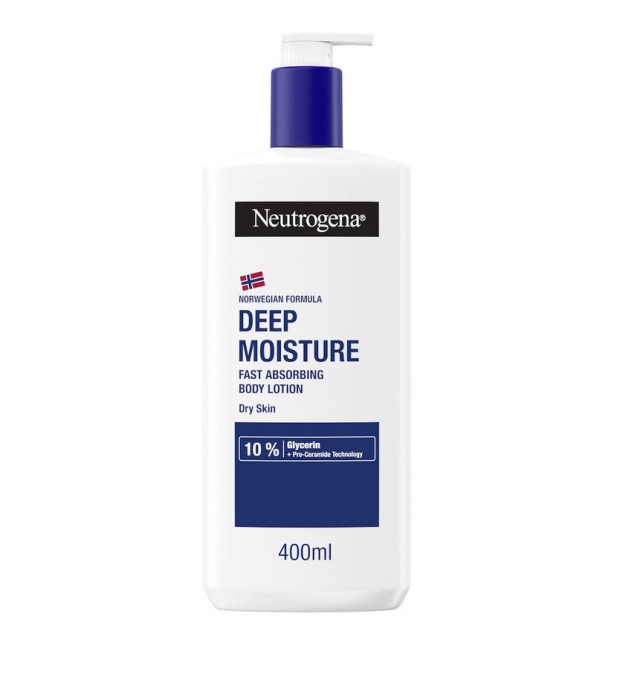 Neutrogena Deep Moisture Instantly Absorbing Body Lotion Dry Skin 400ml