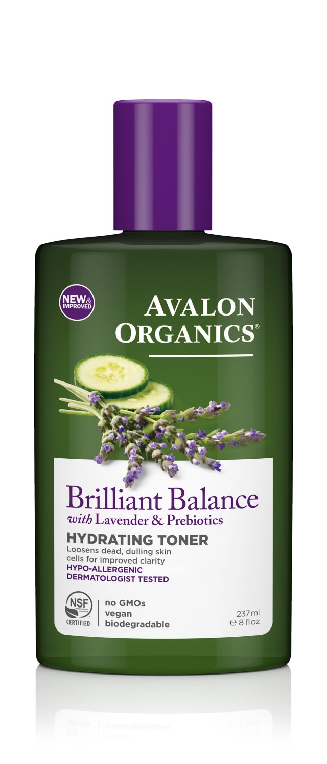 Avalon Organics Brilliant Balance With Lavender & Prebiotics Hydrating Toner 237ml