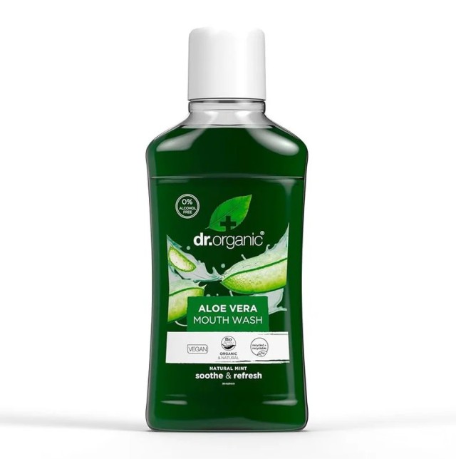 Dr.Organic Aloe Vera Στοματικό Διάλυμα 500ml