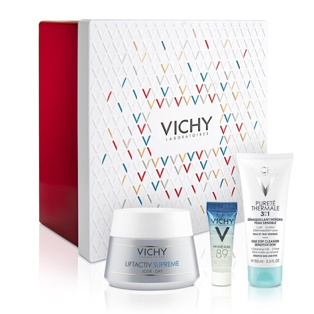 Vichy Set Liftactiv Supreme Cream για Ξηρή Επιδερμίδα 50ml + Δώρο Vichy Purete Thermale 3 in 1 Demaquillant Integral 100ml + Vichy Mineral 89 4ml