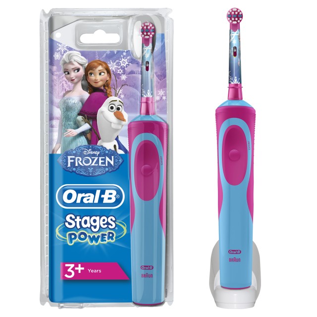 Oral-B Vitality Kids Stages Power Frozen Ηλεκτρική Οδοντόβουρτσα για Κορίτσια 3+ ετών, 1 τεμάχιο