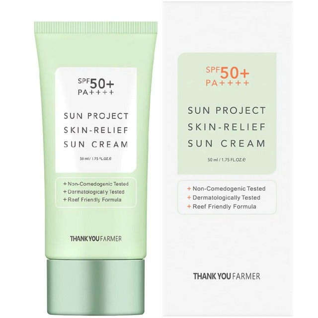 Thank You Farmer Sun Project Skin Relief Sun Cream SPF50+ PA++++ 50ml