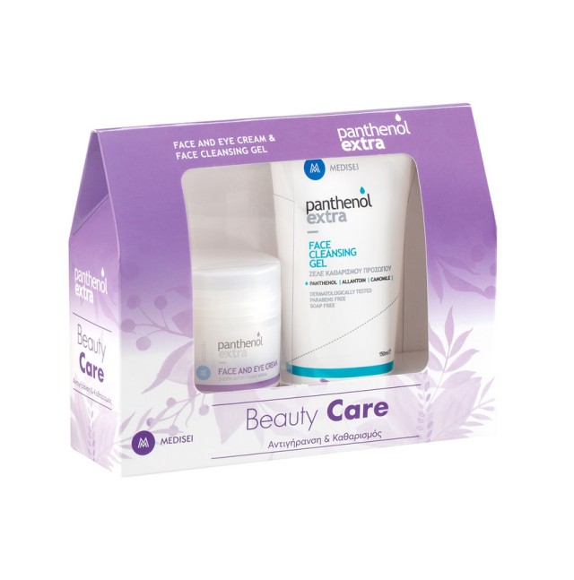Panthenol Extra Set Beauty Care Face and Eye Cream 50ml & Face Cleansing Gel 150ml